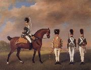 George Stubbs Soldiers of the 10th Light Dragoons oil on canvas